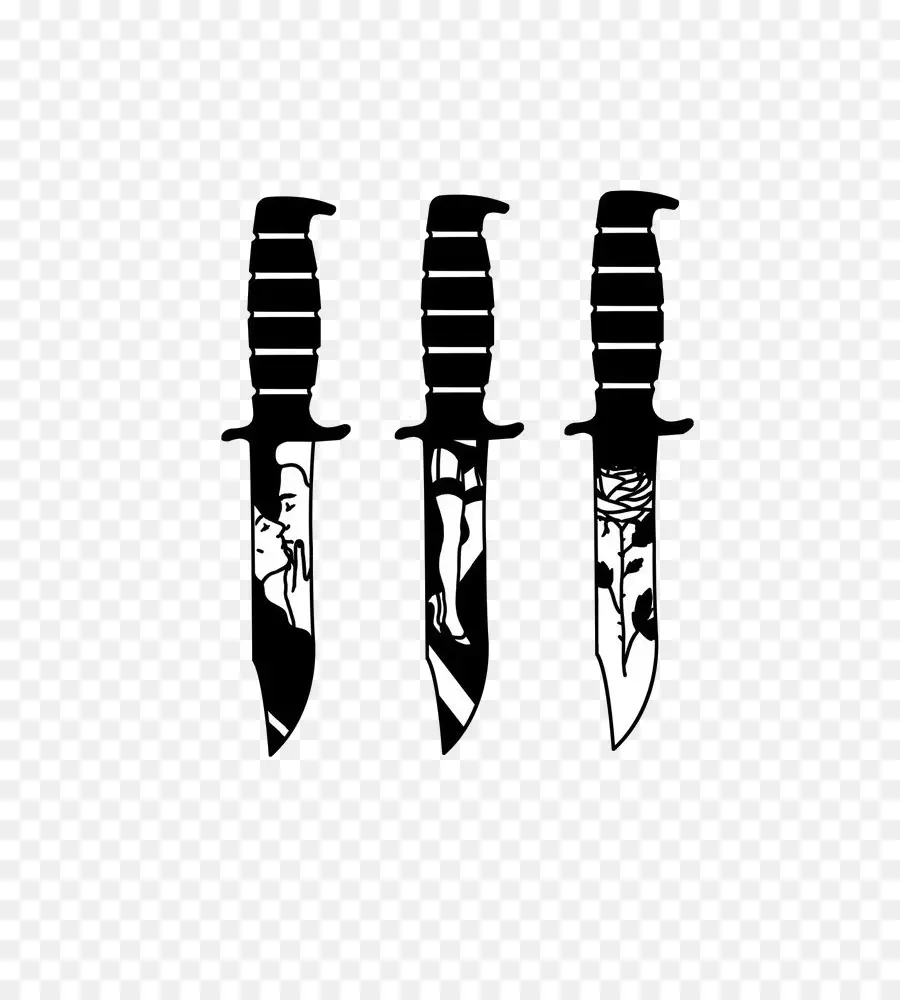 سكين，الوشم PNG