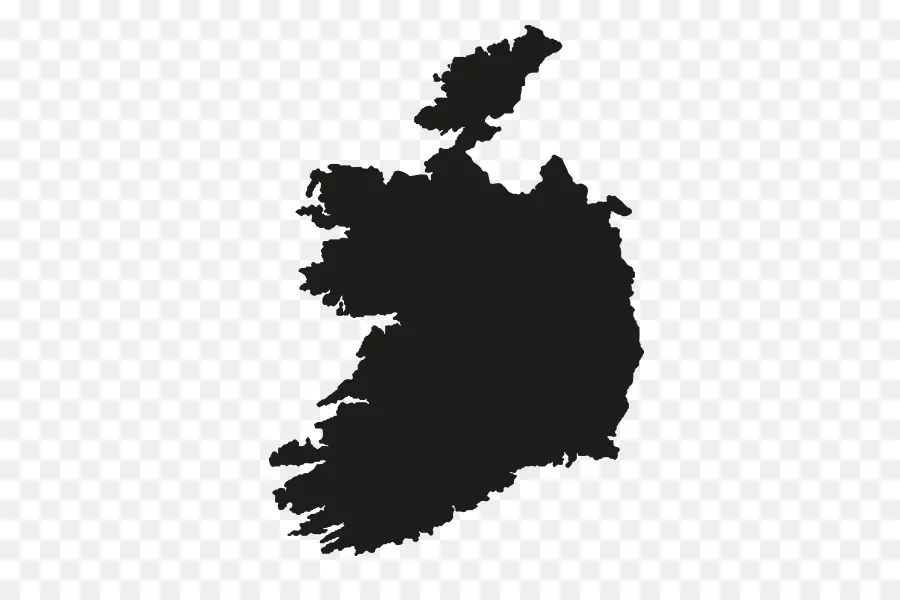 جمهورية أيرلندا，خريطة فارغة PNG