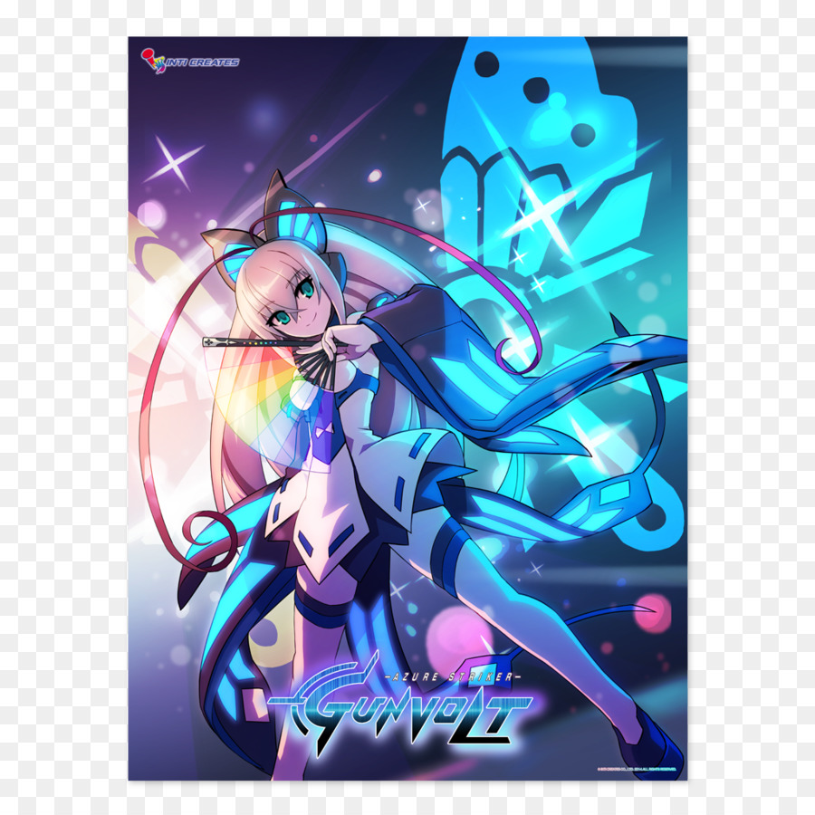 المهاجم اللازوردي Gunvolt，مهاجم أزور Gunvolt 2 PNG