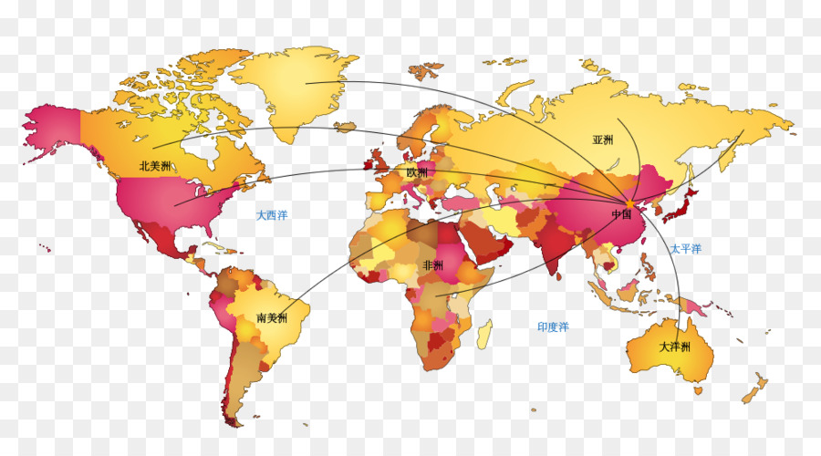 العالم，خريطة العالم PNG