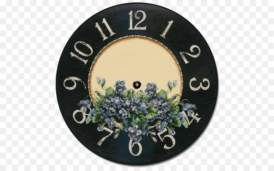 ساعة，ساعة الأزهار PNG