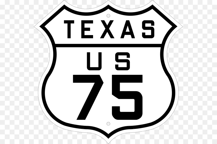 تكساس الدولة الطريق السريع 75，لنا الطريق 75 PNG