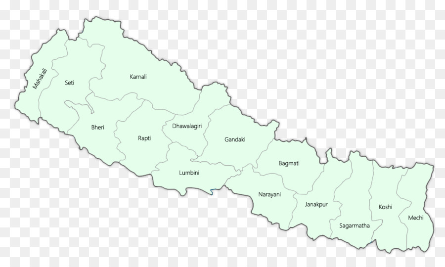 خريطة，السابق الوحدات الإدارية من نيبال PNG
