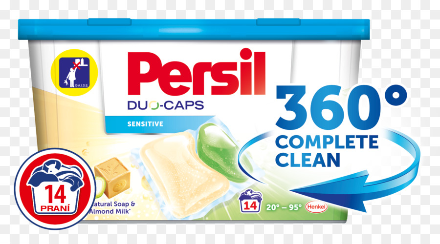 Persil Duocaps الحساسة 14 جهاز كمبيوتر شخصى كبسولات الغسيل，العلامة التجارية PNG