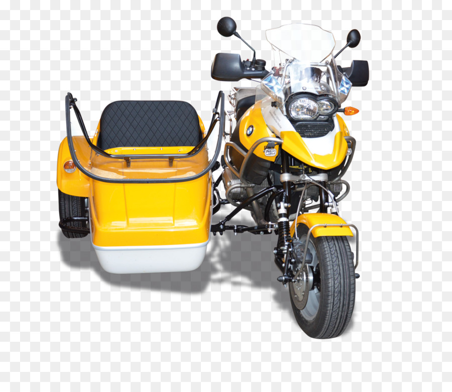 دراجة نارية مع Sidecar，ينقل PNG