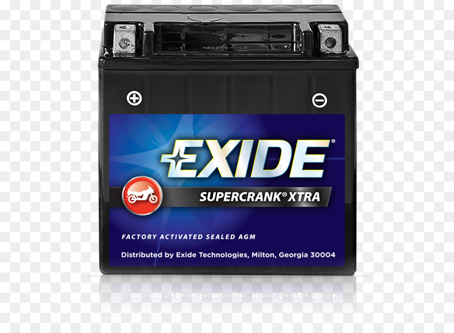 البطارية الكهربائية，Exide Supercrank حدد بطارية دراجة نارية 9bs PNG