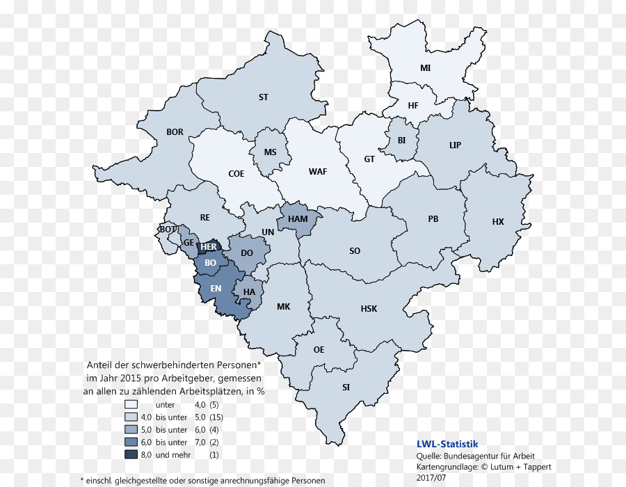 خريطة，شمال Rhinewestphalia PNG