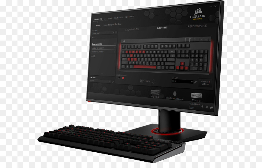 لوحة مفاتيح الكمبيوتر，قرصان الألعاب عاقب Rgb PNG