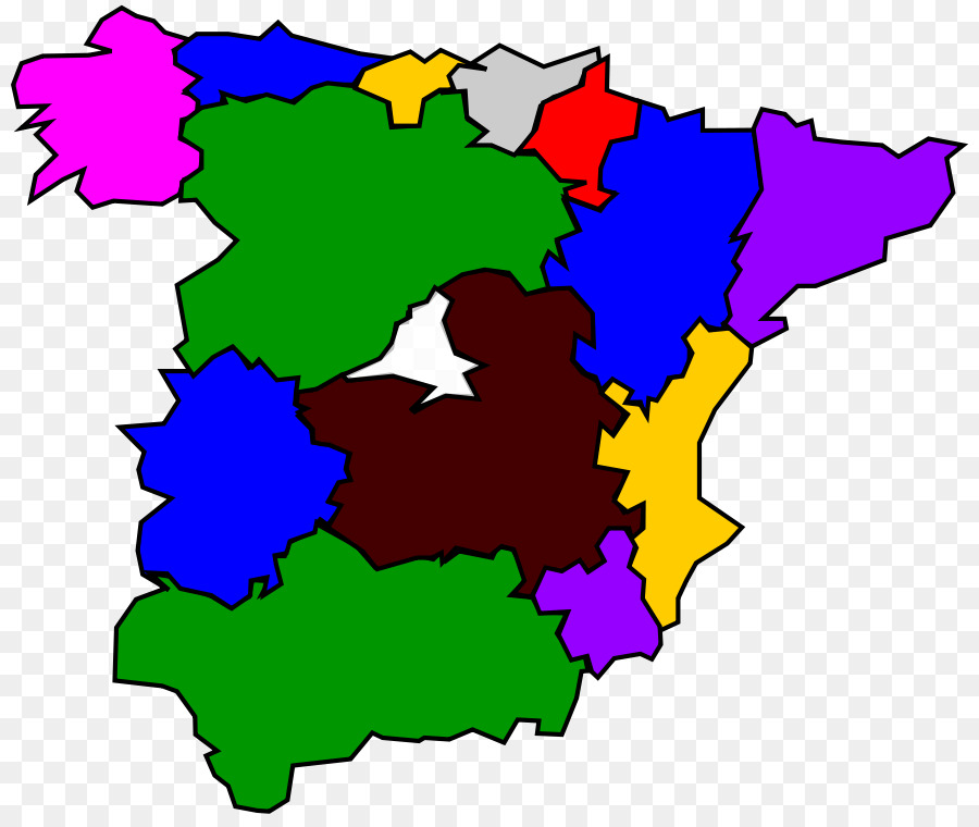 إسبانيا，خريطة PNG