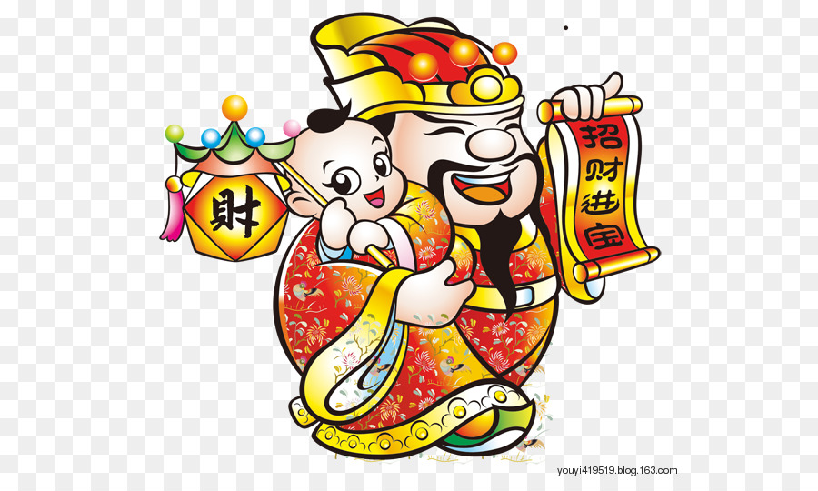 Caishen，السنة الصينية الجديدة PNG