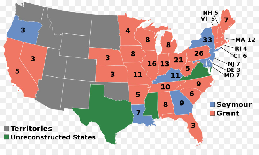 انتخابات الولايات المتحدة الرئاسية 1868，الولايات المتحدة الأمريكية PNG