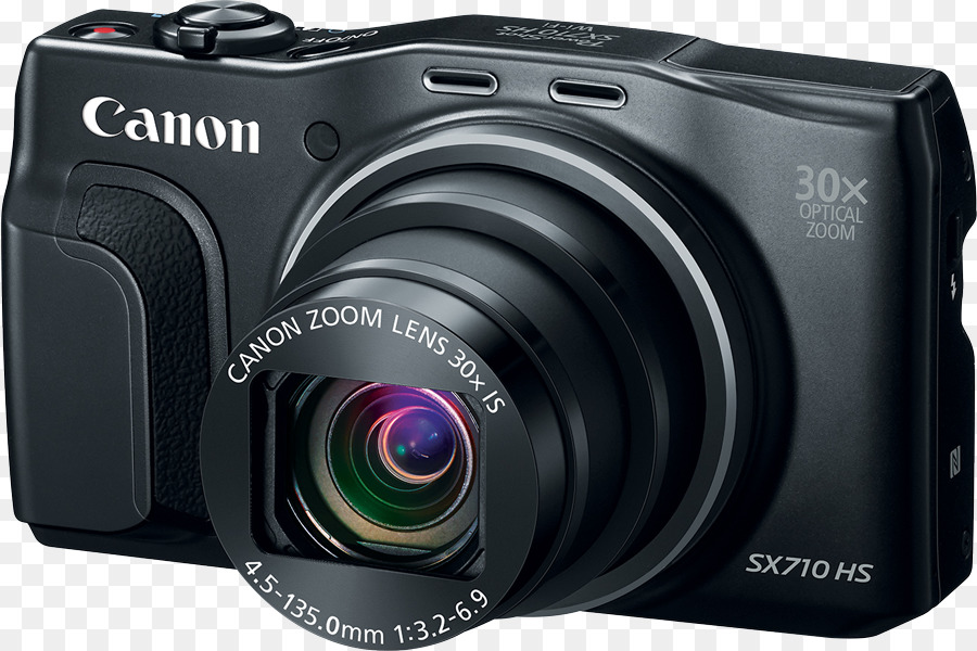 Canon Powershot Sx710 Hs 203 Mp كاميرا رقمية مدمجة الأسود，كانون PNG