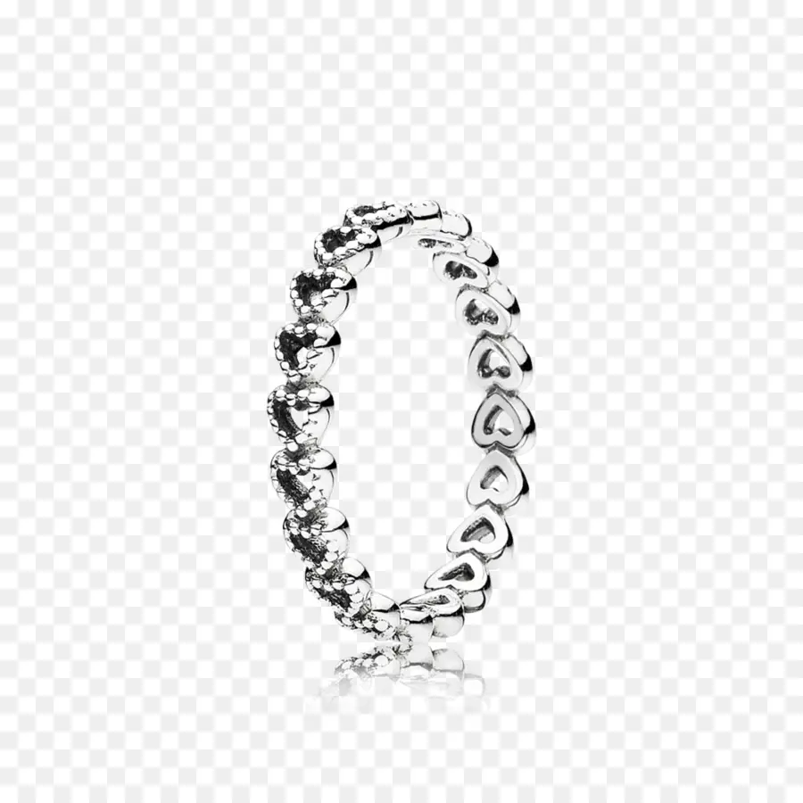 Pandora Openwork Linked Love Ring，باندورا PNG