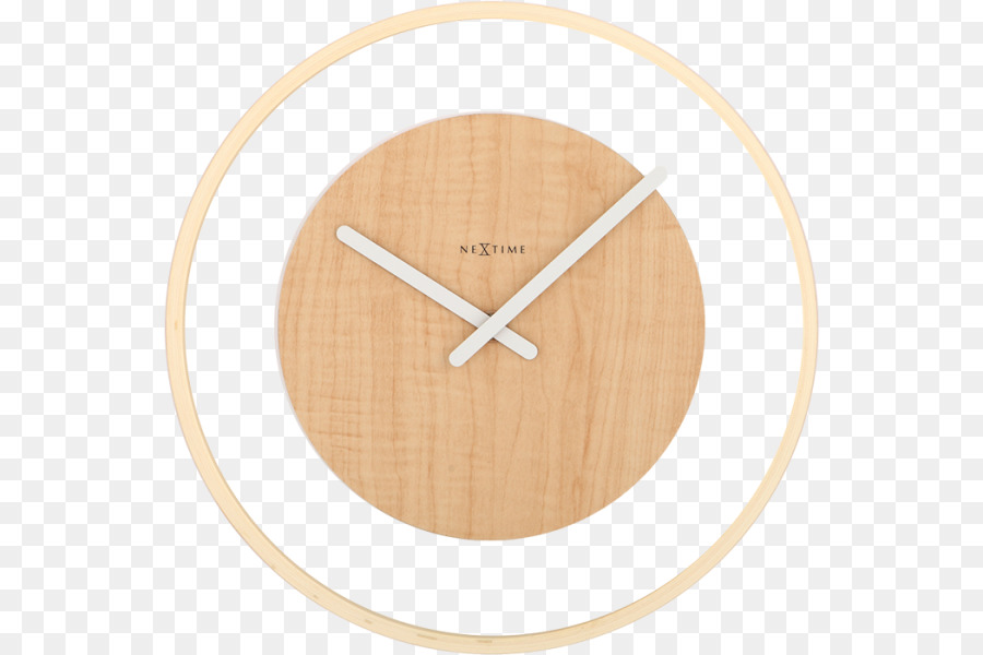 Nextime Wood Loop Wall Clock，ساعة PNG