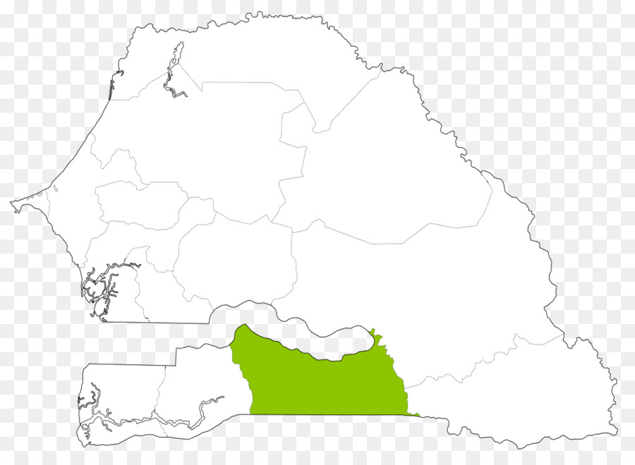 خريطة，السنغال PNG