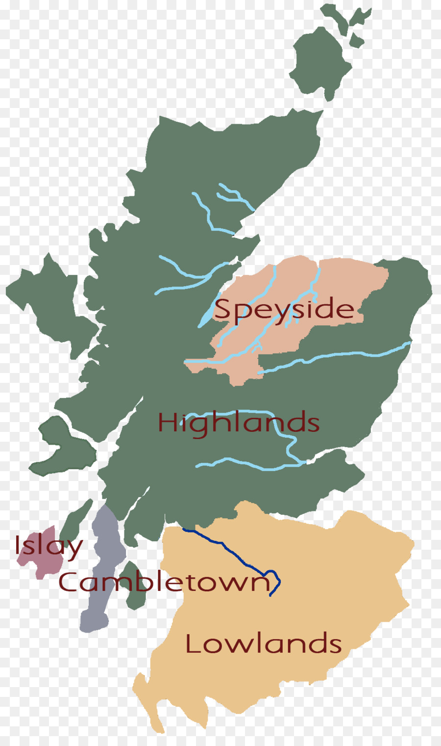اسكتلندا，خريطة PNG