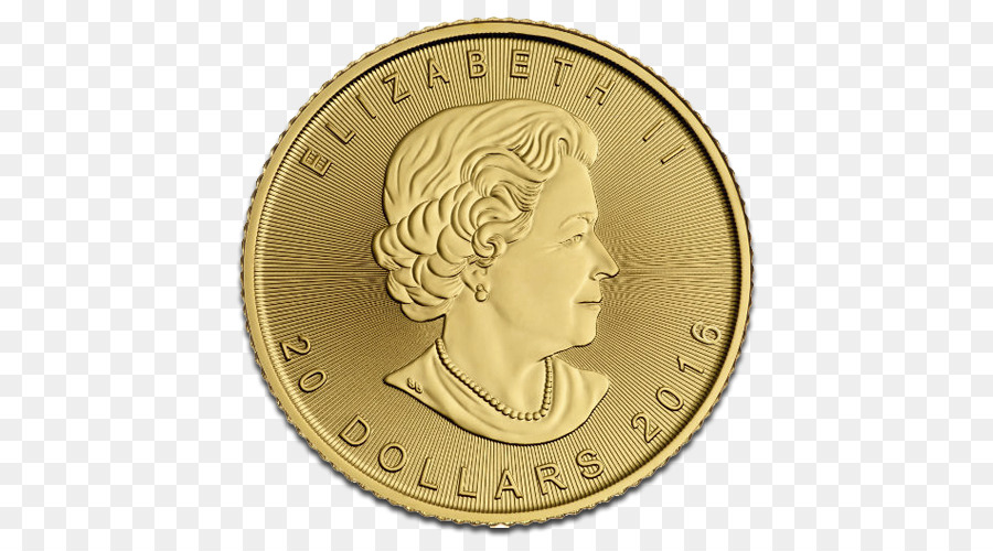 الكندي الذهب مابل ليف，عملة ذهبية PNG