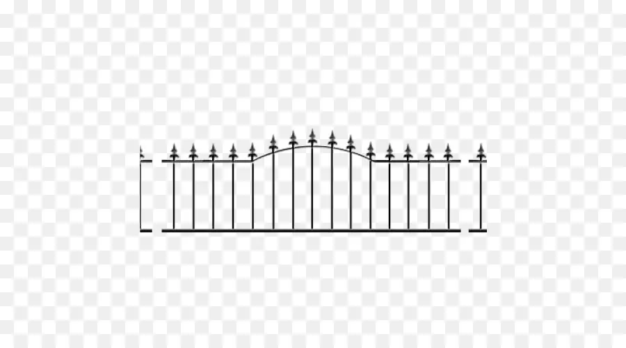 السياج الأسود，حديد PNG