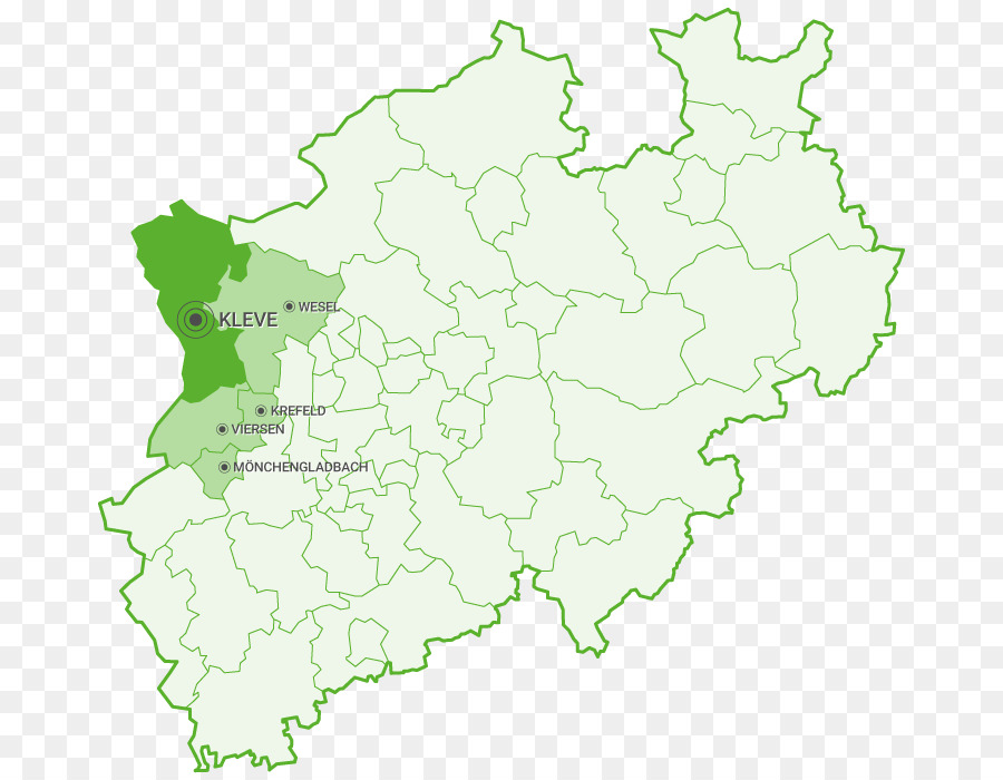 خريطة，شمال Rhinewestphalia PNG