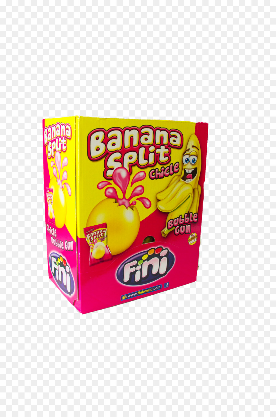 الموز سبليت Bubblegums فيني 200 العد，الحلوى PNG