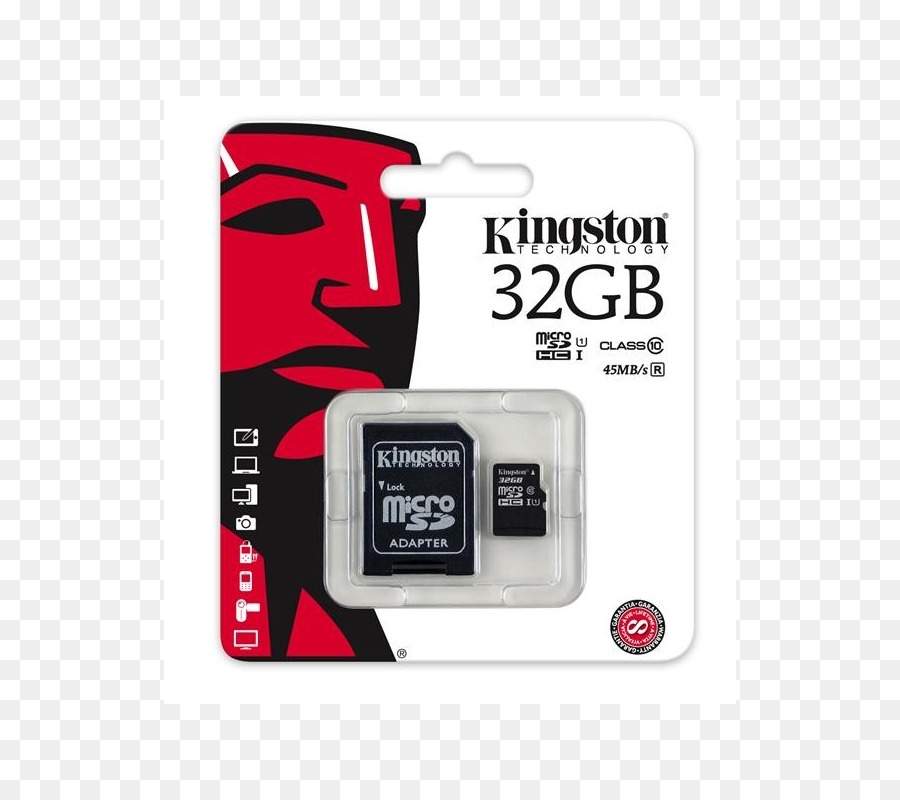 فلاش بطاقات الذاكرة，Kingston Microsdhcmicrosdxc Class 10 Uhsi PNG