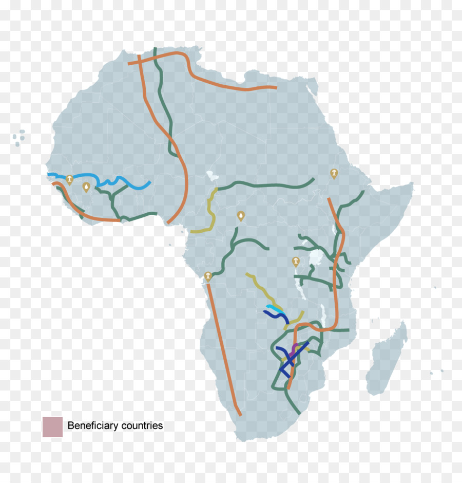 أفريقيا，خريطة PNG