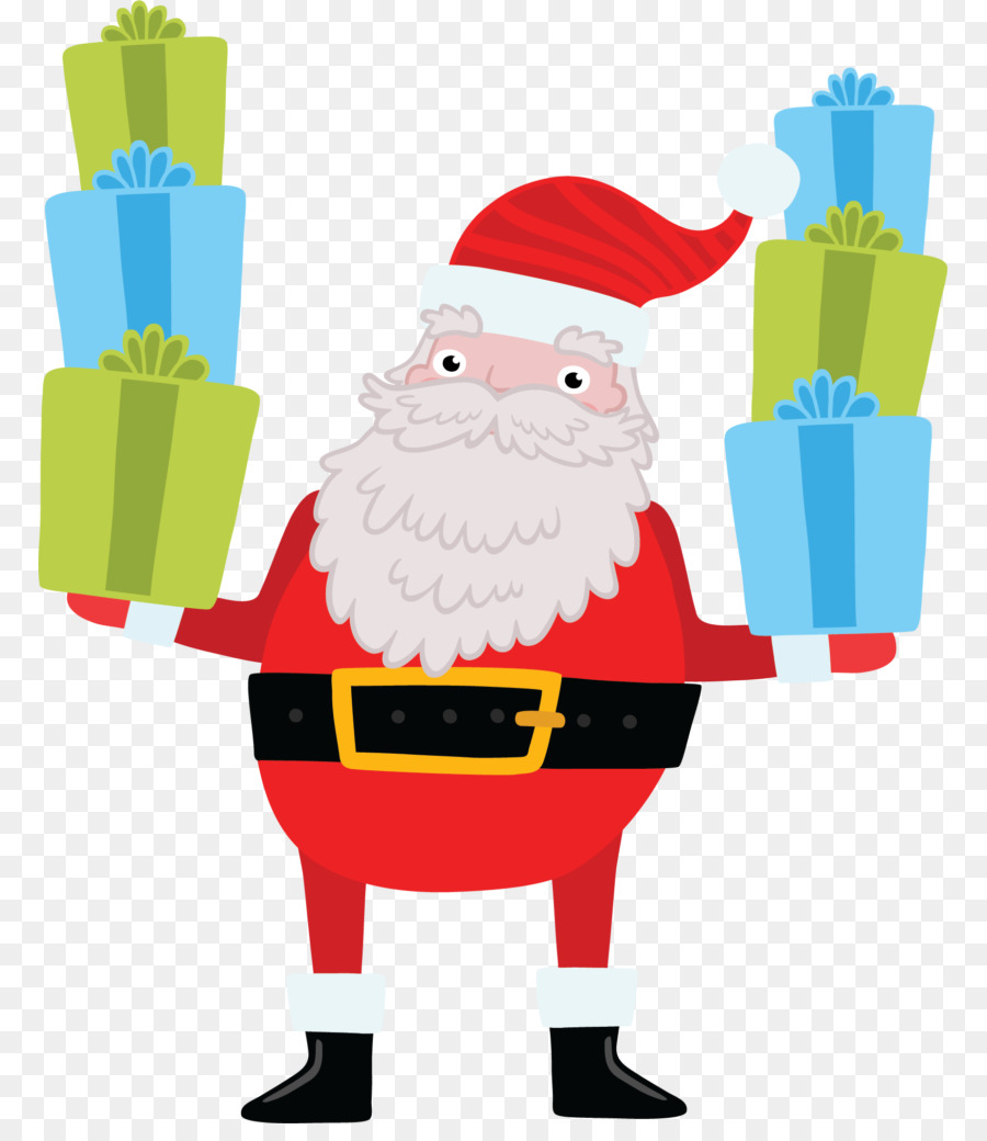 سانتا كلوز，هدية عيد الميلاد PNG
