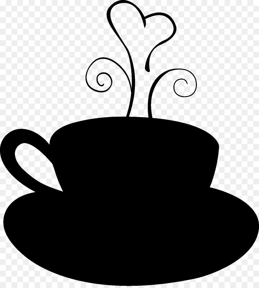 فنجان القهوة，زهرة PNG