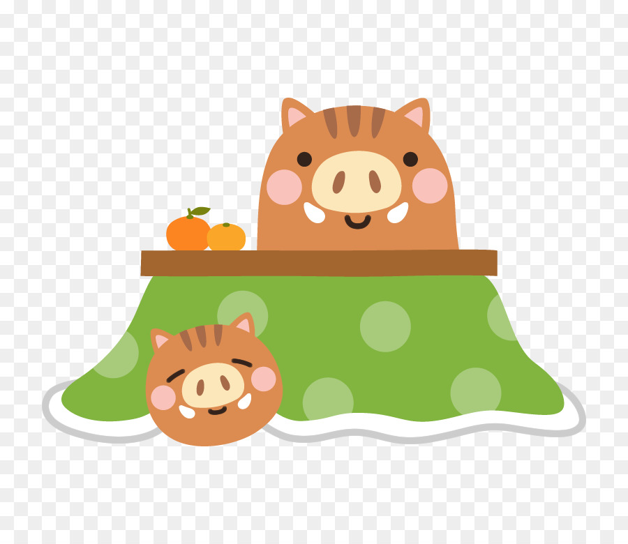 الخنزير البري，بطاقة العام الجديد PNG