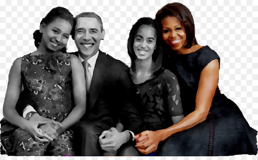 البيت الأبيض，عائلة باراك أوباما PNG