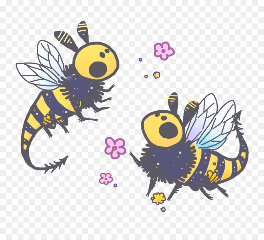 عسل النحل，فراشة PNG