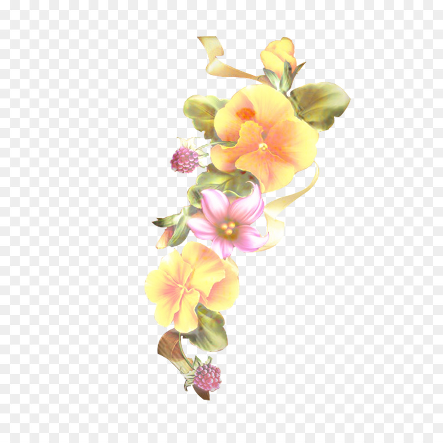 فراشة بساتين الفاكهة，تصميم الأزهار PNG