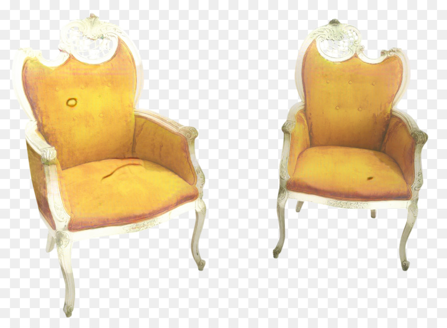 كرسي，الأصفر PNG