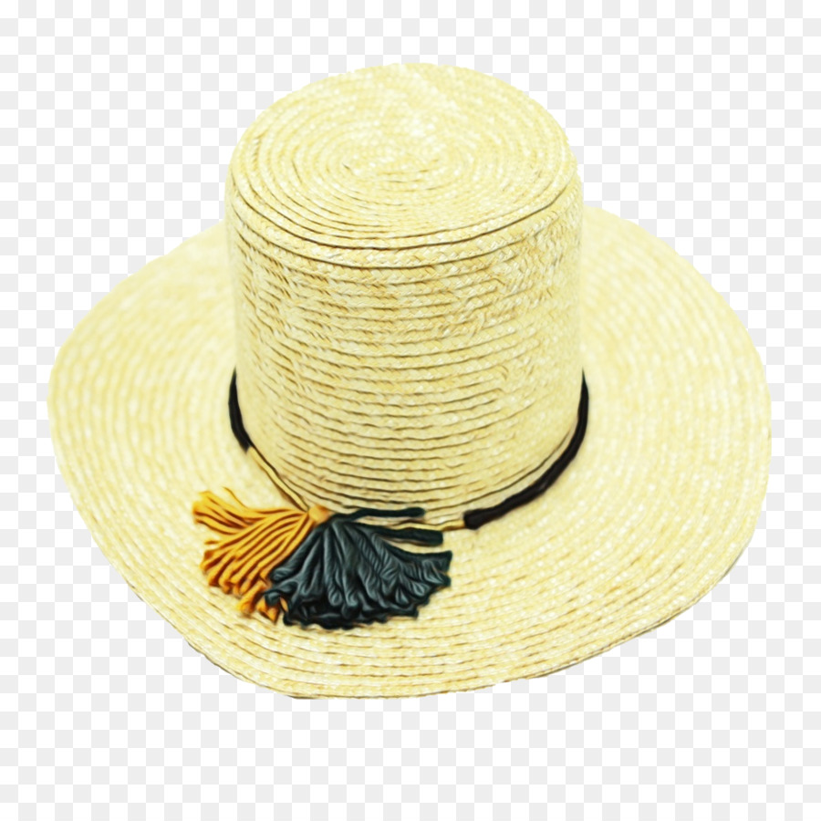 قبعة الشمس，الأصفر PNG