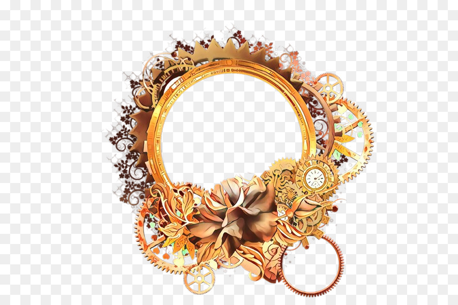 إطار Steampunk，التروس PNG