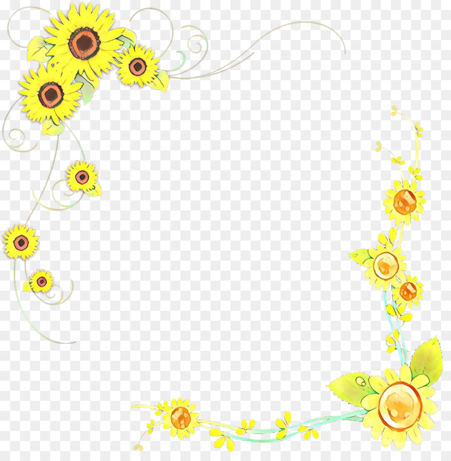 تصميم الأزهار，المشتركة عباد الشمس PNG