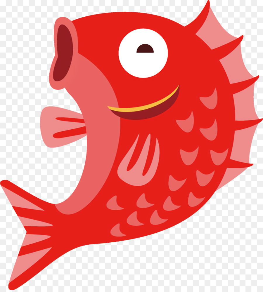 الأسماك，الأحمر PNG