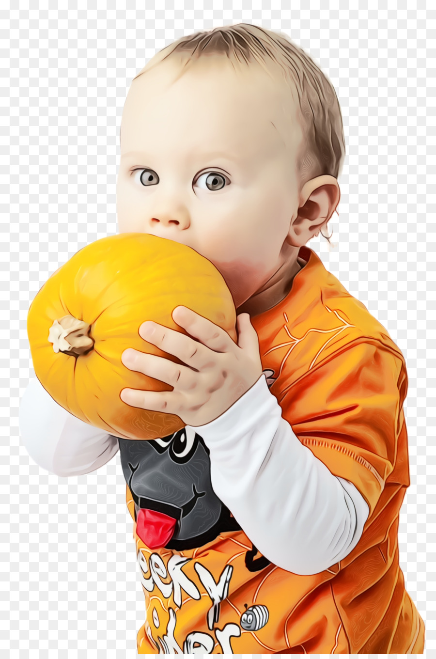 طفل，البرتقالي PNG