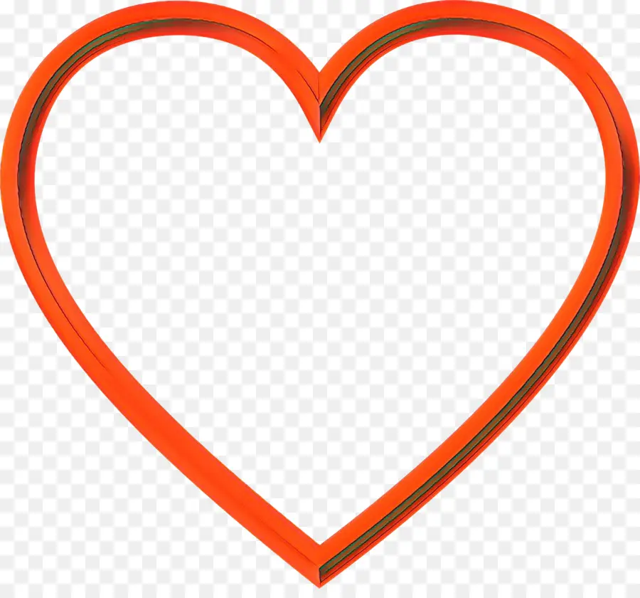 قلب，البرتقالي PNG