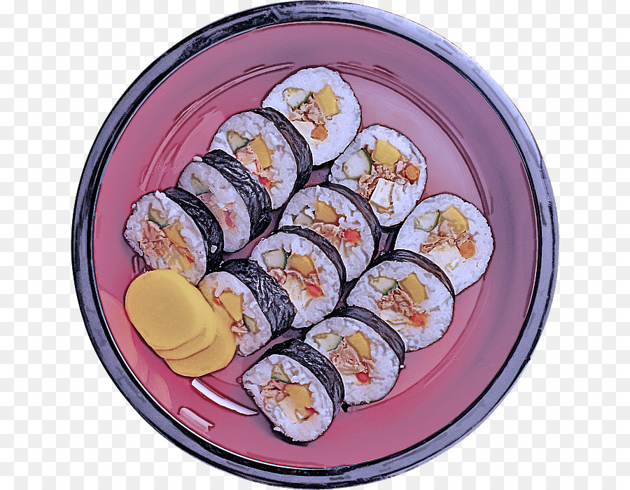 طبق，Gimbap PNG