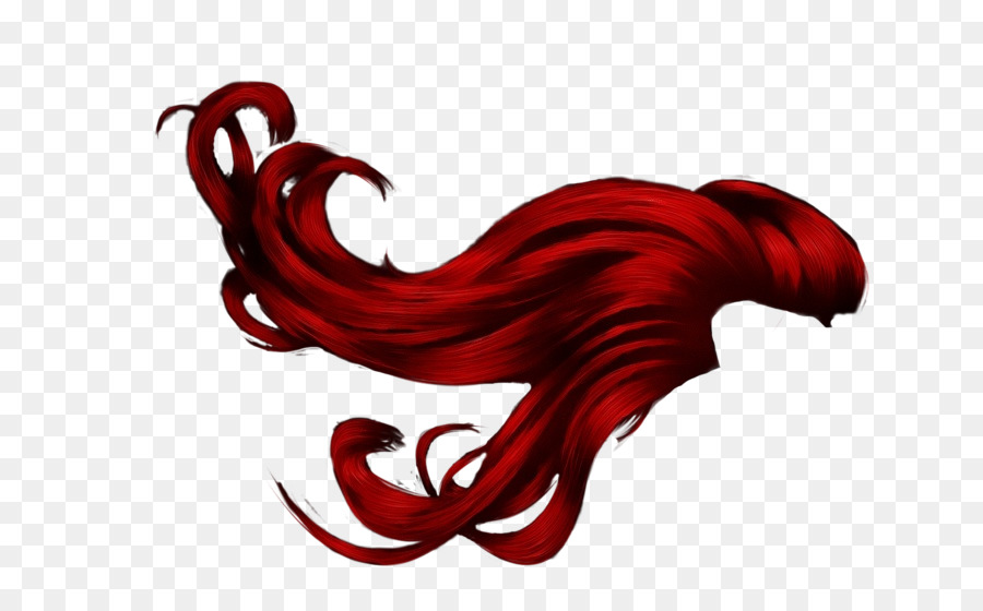الشعر，الأحمر PNG