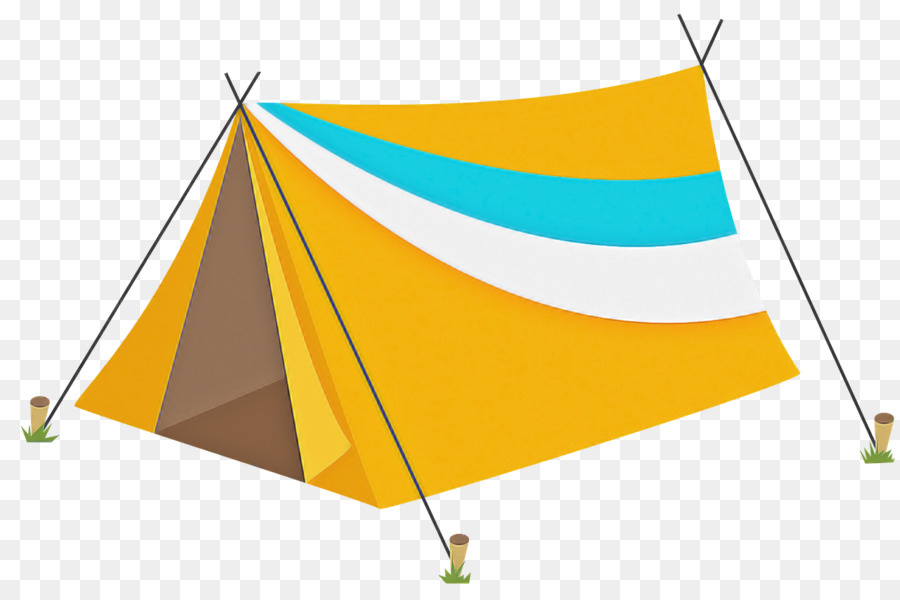 خيمة，الأصفر PNG