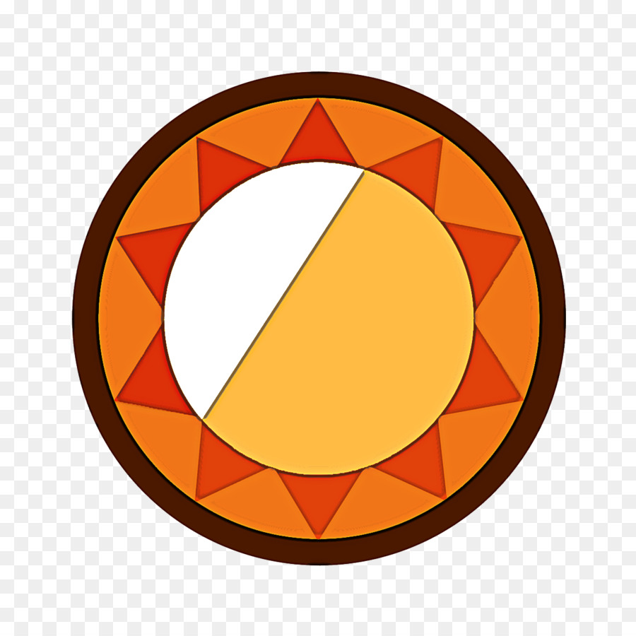 البرتقال，دائرة PNG