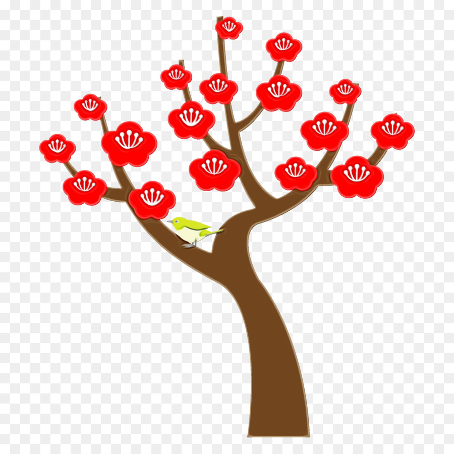 الأحمر，شجرة PNG