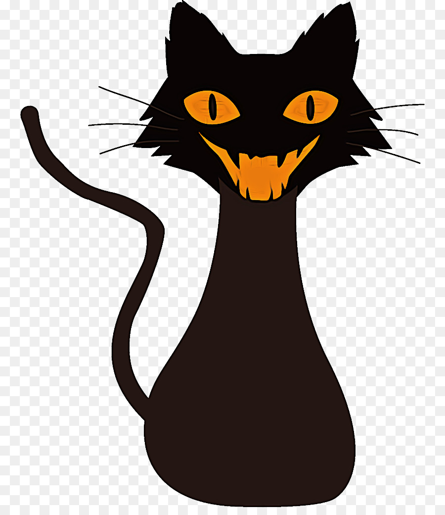 القط الأسود，الكرتون PNG