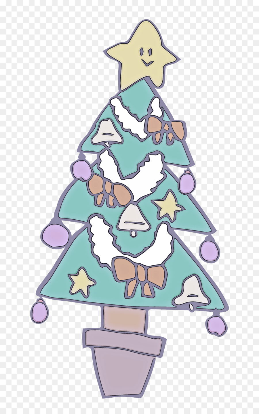 الكرتون，شجرة عيد الميلاد PNG