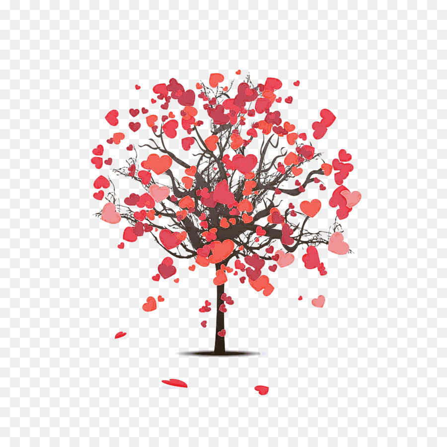 شجرة，الأحمر PNG