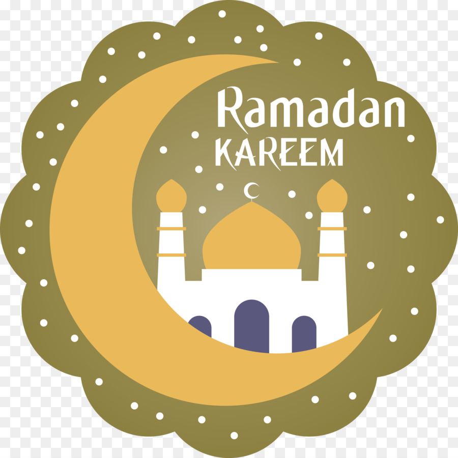 رمضان كريم，قمر PNG