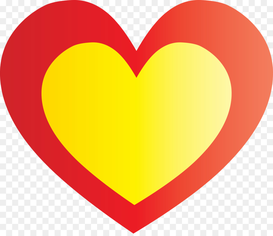الأصفر，القلب PNG