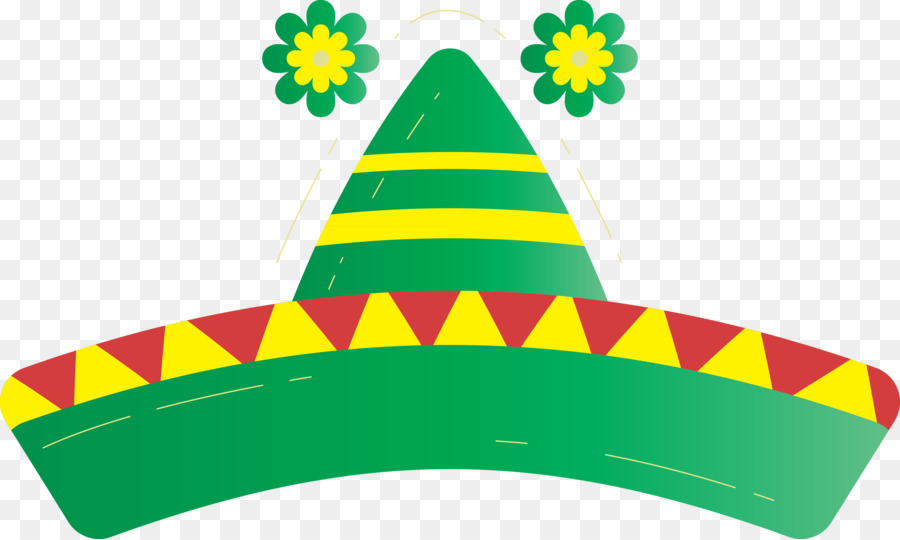 حفلة قبعات，أخضر PNG